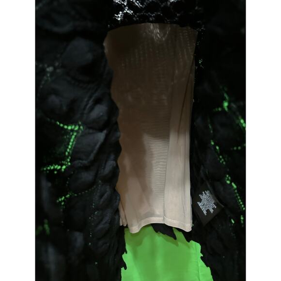 ALICE + OLIVIA Gin Pointelle Lace Wool Blend Mini Black Dress Size medium - Picture 16 of 16